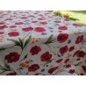 Nappe rectangulaire en coton avec motif coquelicots colorés dans toutes les tailles 100% coton.... FABRIQUÉE EN ITALIE !!!!!