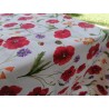 Nappe rectangulaire en coton avec motif coquelicots colorés dans toutes les tailles 100% coton.... FABRIQUÉE EN ITALIE !!!!!