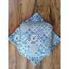 Coprisedia Con Alette Allacciatura Interna Misura 40x40 Disegno MAIOLICA... MADE IN ITALY ...100% COTONE