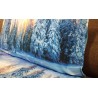 Bettbezug-Set im Digitaldruck, Einzelbett, Tasche + Kissenbezug, 100 % Baumwolle, MOUNTAIN AND SNOW Design....!!!
