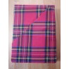 Digital bedruckter Bettbezug + Kissenbezüge, 100 % Baumwolle, rotes schottisches Tartan-Design. In allen Größen