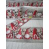 Doppelbett-Bettbezug + Kissenbezüge, 100 % Flanell, Motiv: Roter Zwerg....HERGESTELLT IN ITALIEN!!!