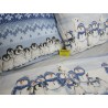 Duvet Cover + Pillowcases 100% Cotton PENGUINS Design.. POLAR WINTER Single-Double-Square Size....MADE IN ITALY!!!