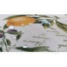 100% Water Repellent Stain Resistant Tablecloth LEMON AND OLIVE TREE Design.. In all sizes...NO IRONING!!!...MADE IN ITALY!!!