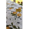 100% Water Repellent Stain Resistant Tablecloth LEMON AND OLIVE TREE Design.. In all sizes...NO IRONING!!!...MADE IN ITALY!!!