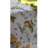 100% Water Repellent Stain Resistant Tablecloth LEMON AND OLIVE TREE Design.. In all sizes...NO IRONING!!!...MADE IN ITALY!!!