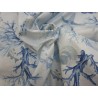 Parure de lit complète avec motif CORAL STARFISH, couleur bleu clair. Simple-Double-Demi-Carré 100% Coton... FABRIQUÉ EN