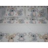 Parure de lit Fantaisie KOALA COULEUR Simple-Double-Moitié Carré 100% Coton ...MADE IN ITALY!!!..