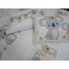 Parure de lit Fantaisie KOALA COULEUR Simple-Double-Moitié Carré 100% Coton ...MADE IN ITALY!!!..