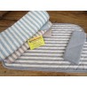 American Cotton Placemat STRIPED Design.. Grey... Size: 50x35... 100% Cotton... MADE IN ITALY..!!!