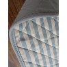 Set de table en coton américain avec motif RAYÉ Couleur : Bleu clair.. Taille : 50x35...100% Coton...FABRIQUÉ EN