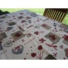 Tovaglietta Americana in Cotone Fantasia CUORE SHABBY ROSSO Misura:50x35.. 100% Cotone.... MADE IN ITALY!!!!!