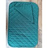American Cotton Placemat with HEARTS Pattern Colours: Beige-Green..Double-sided..Size:50x35..MADE IN ITALY!
