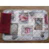 American Cotton Placemat with SHABBY Pattern.. Size: 50x35...100% Cotton...MADE IN ITALY.!!!