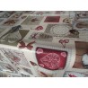 Tischset aus amerikanischer Baumwolle mit SHABBY-Muster. Größe: 50 x 35... 100 % Baumwolle... HERGESTELLT IN ITALIEN.!!!
