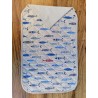 American Quilted Cotton Placemat With SEA AND COLORED FISH Pattern Napkin.. Size:50x35..MADE IN ITALY..!!!!