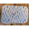 Napperon américain en coton matelassé avec serviette à motif MER ET POISSON COULEUR. Taille: 50x35.. FABRIQUÉ EN ITALIE..!!!!