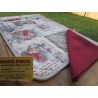 Rectangular Tablecloth in Plasticized Cotton SHABBY Design 100% Water-repellent.. Made in ITALY!!!!