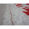 Fantasy-Bettwäsche-Set mit Heißluftballons und Herzen, rote Farbe, Einzelbett, Doppelbett, halbes Quadrat, 100 % Baumwolle ...