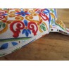 Round chair cover with 2 laces, removable cover, size 40x40, MAIOLICA design... MADE IN ITALY...100% COTTON