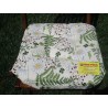 Housse de chaise à rabats, fermeture intérieure, déhoussable. Taille : 40x40. Conception DE FLEURS ET DE MARGUERITES. FABRIQUÉ