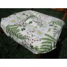 Housse de chaise à rabats, fermeture intérieure, déhoussable. Taille : 40x40. Conception DE FLEURS ET DE MARGUERITES. FABRIQUÉ