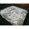Housse de chaise à rabats, fermeture intérieure, déhoussable. Taille : 40x40. Conception DE FLEURS ET DE MARGUERITES. FABRIQUÉ