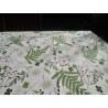 Stuhlbezug mit Klappen, Innenbefestigung, abnehmbare Bezüge. Größe: 40x40. BLUMEN- UND GÄNSEBLÜMCHEN-Design. HERGESTELLT IN