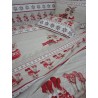 Completo Letto in 100% Flanella Fantasia  RENNE CON SCIARPA Singolo-Matrimoniale-Piazza Mezza....MADE IN ITALY!!!!!