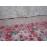 Parure de lit double en 100% flanelle motif FLEURS et ROSE Couleur : Rose....MADE IN ITALY !!!!!