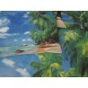 Parure de lit simple avec impression numérique Design MALDIVE ISLANDS 100% coton..!!!!