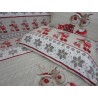 Copripiumino Sacco+Federe 100%Cotone Disegno RENNE Colore ROSSO Singolo-Matrimoniale-Piazza Mezza.. ....MADE IN ITALY!!!