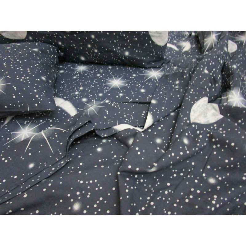 Duvet cover + pillowcases in digital print 100% cotton WORLD design .... Single and half square!!!