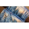 Housse de couette + taie d'oreiller en impression numérique Design MONTAGNE ET NEIGE...100% Coton...Simple et Double!!