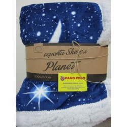 Plaid Lambskin Blanket in...