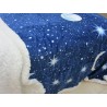 Plaid Lambskin Blanket in Soft and Warm Microfibre LUNA Pattern Double Size 200X230..