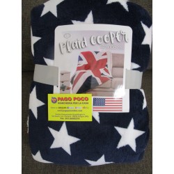 Plaid Blanket with Lambskin...
