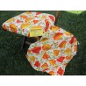 Rectangular Tablecloth COLORED POPPIES Design 100% Cotton in all sizes MADE IN ITALY!!!!