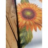 RECHTECKIGE Tischdecke aus weichgemachter Baumwolle im SONNENBLUMEN-Design, 100 % WASSERABWEISEND ...Hergestellt in ITALIEN