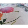 Rectangular tablecloth in plasticized cotton with RED POPPIES AND FLOWERS pattern. 100% water-repellent. ..MADE IN ITALY..