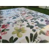 Rectangular Tablecloth in Plasticized Cotton with FLORAL Pattern, 100% Water-repellent..MADE IN ITALY..