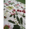 Rectangular Tablecloth in Plasticized Cotton with FLORAL Pattern, 100% Water-repellent..MADE IN ITALY..