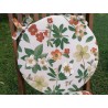Rectangular Tablecloth in Plasticized Cotton with FLORAL Pattern, 100% Water-repellent..MADE IN ITALY..
