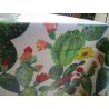 Nappe RECTANGULAIRE en Coton Plastifié Design CACTUS 100% HYDROFUGE Dans Toutes Les Tailles....FABRIQUÉE EN ITALIE!!!!