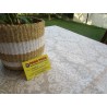 Rectangular tablecloth in plasticized cotton with embroidered pattern....100% water-repellent..MADE IN ITALY!!!!