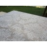 Nappe rectangulaire en coton plastifié avec motif brodé....100% hydrofuge..MADE IN ITALY!!!!