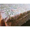 Nappe rectangulaire en coton plastifié. Motif FEUILLES COULEURS..100% HYDROFUGE.MADE IN ITALY!!!!