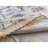 Rectangular tablecloth in plasticized cotton with LAVENDER AND SUNFLOWER pattern. 100% water-repellent. ..MADE IN ITALY!!!
