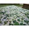 Rechteckige Tischdecke aus PLASTICIZED-Baumwolle mit grünem IVY-Muster, 100 % wasserabweisend.... HERGESTELLT IN ITALIEN!!!!!