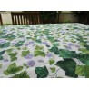 Rectangular Tablecloth in PLASTICIZED Cotton GREEN IVY Pattern 100% WATER-REPELLENT.... MADE IN ITALY!!!!!